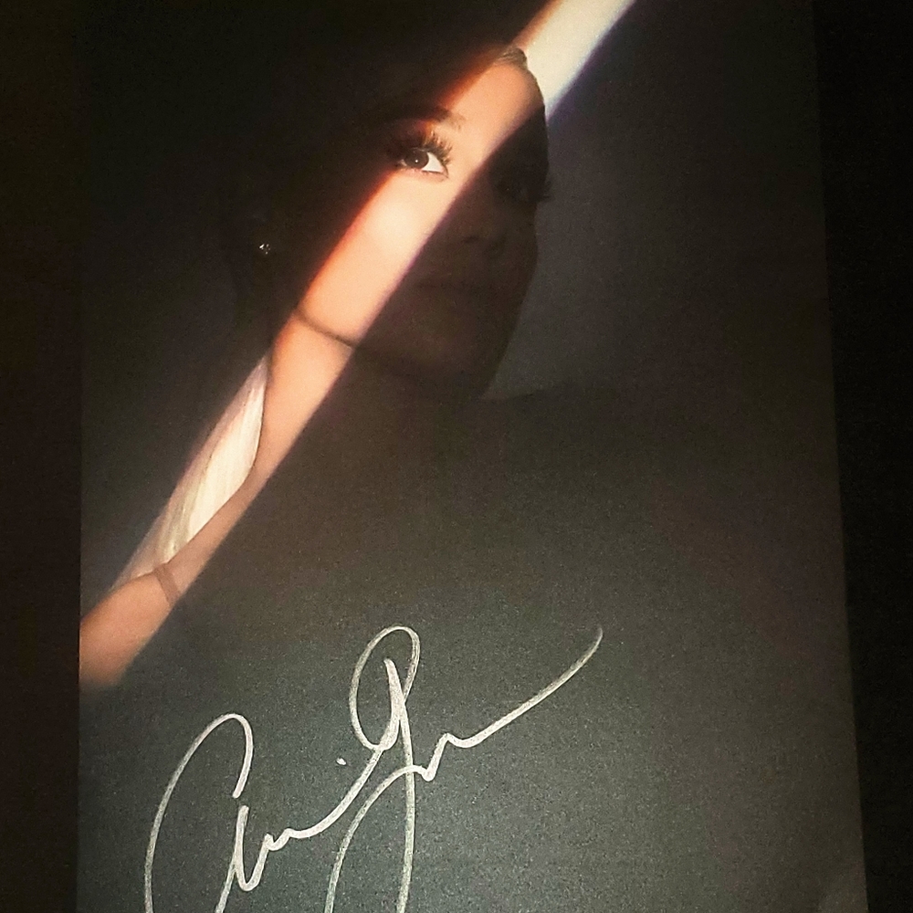 Ariana Grande Signed Sweetener Poster Demi Lovato
